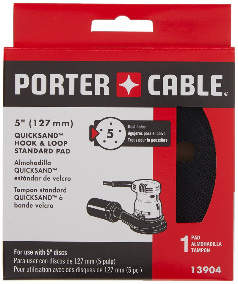 PORTER CABLE PORTER-CABLE Hook And Loop Pad for Model 333 Sander, 5-Inch, 1-Pack (13904) - Image 4